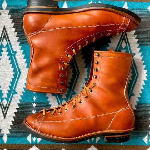 Flame Panda Monkey Boot in Maryam Natural Horsebutt