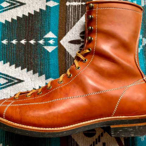 Flame Panda Monkey Boot in Maryam Natural Horsebutt
