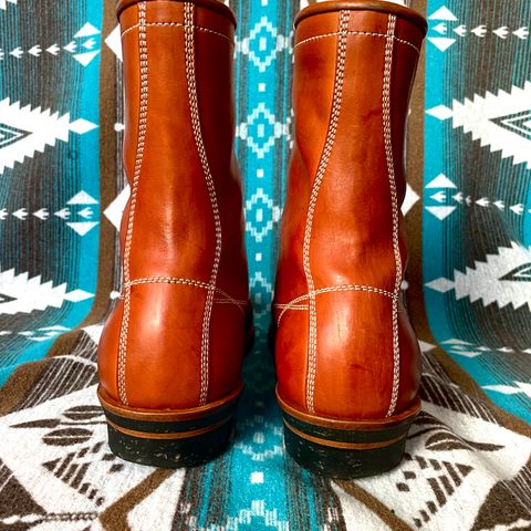 Flame Panda Monkey Boot in Maryam Natural Horsebutt
