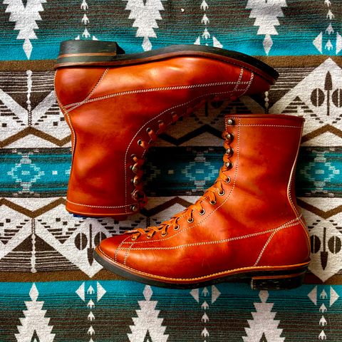 Flame Panda Monkey Boot in Maryam Natural Horsebutt