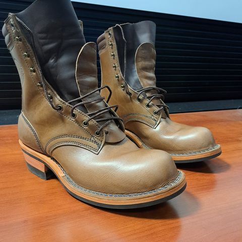 View photo of Frank's Boots Wilshire in Seidel Sesame Double Shot