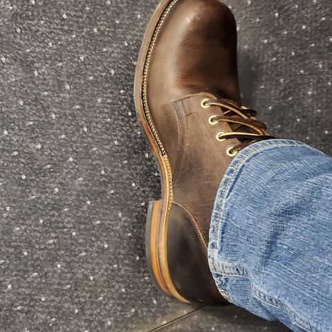 View photo of Viberg Service Boot in Horween Rowdy Dachshund