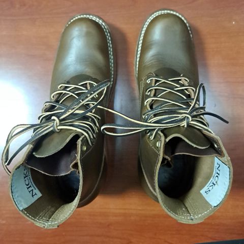 Nicks Prospector in Horween Olive Chromexcel
