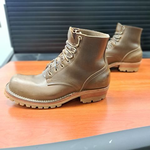 View photo of Nicks Prospector in Horween Olive Chromexcel