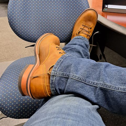 Nicks Lace To Toe in Horween Orange Predator