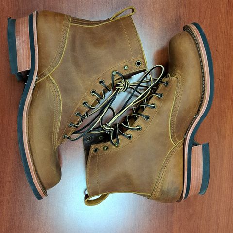 Nicks Lace To Toe in Horween Orange Predator