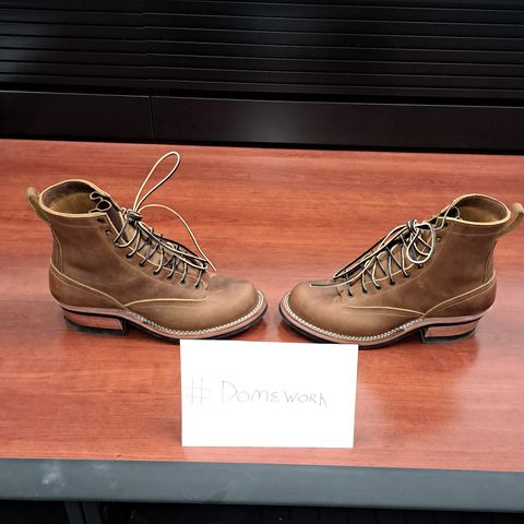 Nicks Lace To Toe in Horween Orange Predator