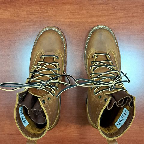 Nicks Lace To Toe in Horween Orange Predator