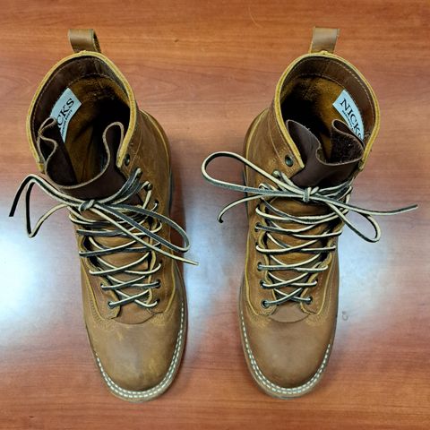 Nicks Lace To Toe in Horween Orange Predator