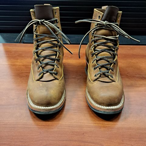 Nicks Lace To Toe in Horween Orange Predator