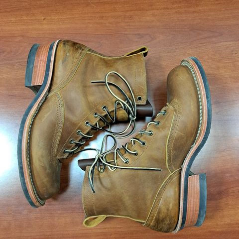 Nicks Lace To Toe in Horween Orange Predator