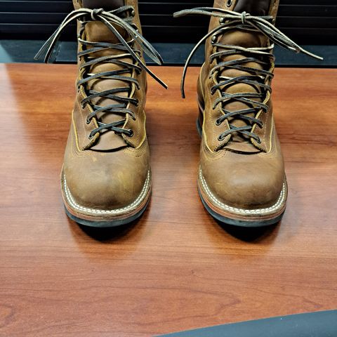 Nicks Lace To Toe in Horween Orange Predator