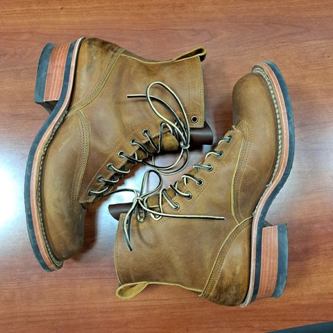 Nicks Lace To Toe in Horween Orange Predator