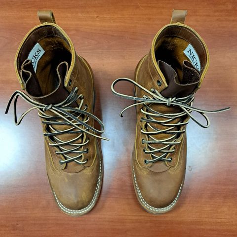 Nicks Lace To Toe in Horween Orange Predator