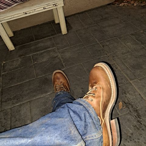 Nicks Lace To Toe in Horween Orange Predator