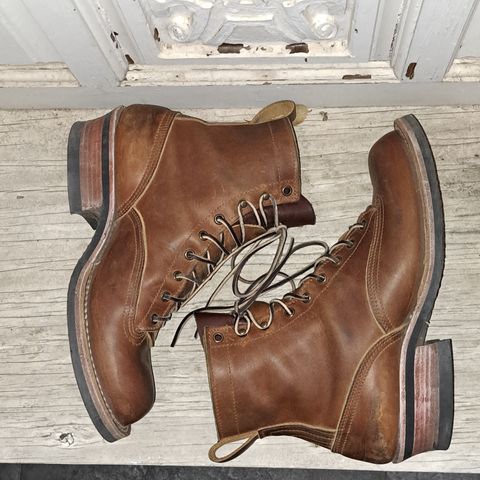 Nicks Lace To Toe in Horween Orange Predator