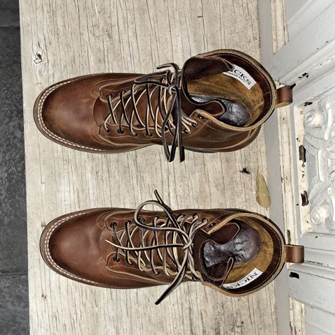 Nicks Lace To Toe in Horween Orange Predator