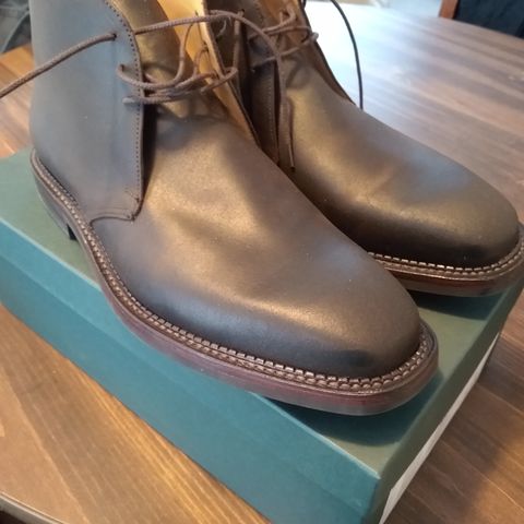 Crockett & Jones Molton in Dark Brown Roughout Suede