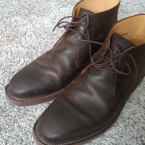 View photo of Crockett & Jones Molton in Dark Brown Roughout Suede