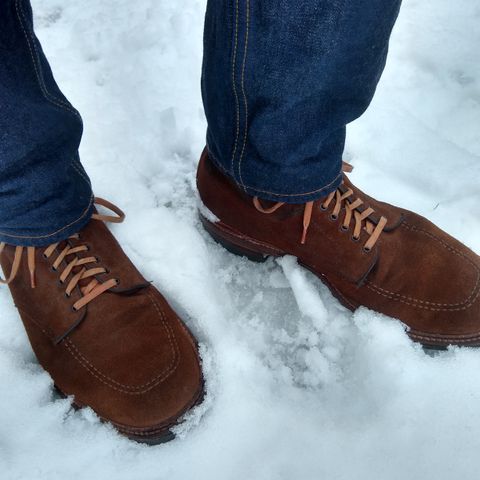 Search result thumbnail of Alden Indy Boot in Horween Tobacco Chamois Roughout