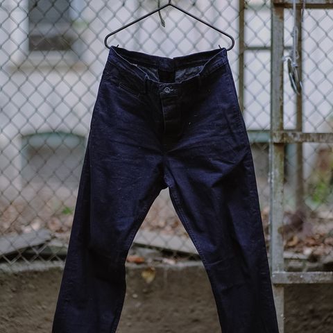 Search result thumbnail of Left Field NYC Duck Chinos in 12 oz Nihon Menpu Deep Indigo Selvedge