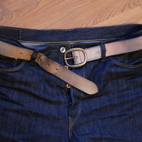 View photo of Roy R01 "Indigo Lovers" in 13.5 oz Blackseed Cone Mills Selvedge Denim