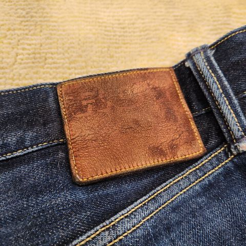 View photo of Roy R01 "Indigo Lovers" in 13.5 oz Blackseed Cone Mills Selvedge Denim