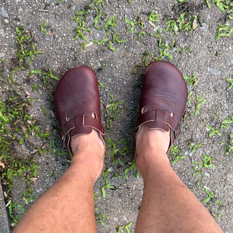 Birkenstock Boston in Horween Football
