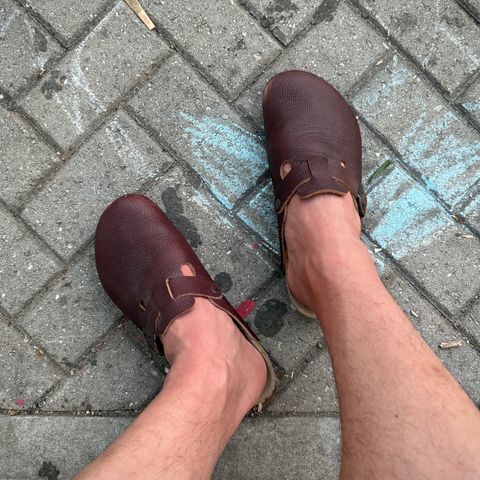 Birkenstock Boston in Horween Football