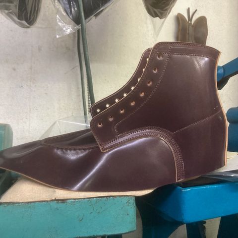 Role Club Townsman Lace Boots in Horween Color 8 Shell Cordovan