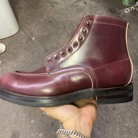 Role Club Townsman Lace Boots in Horween Color 8 Shell Cordovan