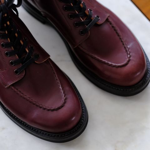 Role Club Townsman Lace Boots in Horween Color 8 Shell Cordovan