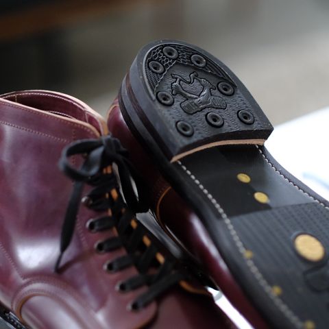 Role Club Townsman Lace Boots in Horween Color 8 Shell Cordovan