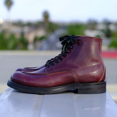 Role Club Townsman Lace Boots in Horween Color 8 Shell Cordovan