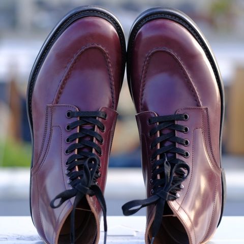 Role Club Townsman Lace Boots in Horween Color 8 Shell Cordovan