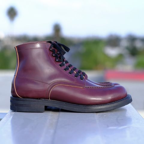 Role Club Townsman Lace Boots in Horween Color 8 Shell Cordovan