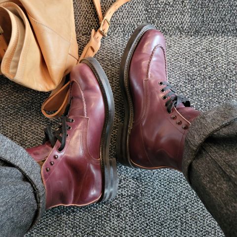 Role Club Townsman Lace Boots in Horween Color 8 Shell Cordovan