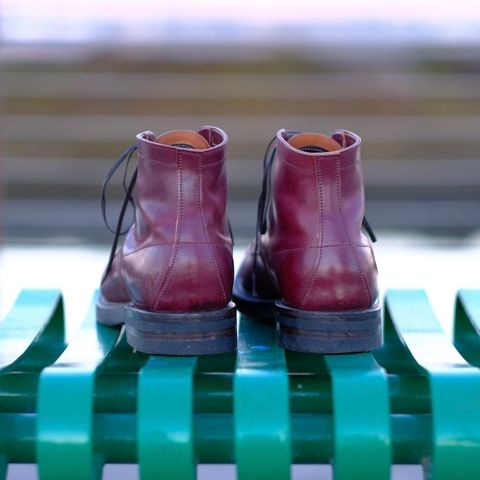 Role Club Townsman Lace Boots in Horween Color 8 Shell Cordovan