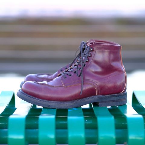Role Club Townsman Lace Boots in Horween Color 8 Shell Cordovan