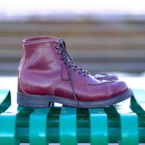 Role Club Townsman Lace Boots in Horween Color 8 Shell Cordovan