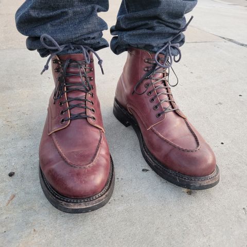Role Club Townsman Lace Boots in Horween Color 8 Shell Cordovan