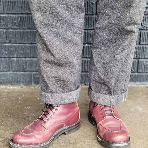 Role Club Townsman Lace Boots in Horween Color 8 Shell Cordovan