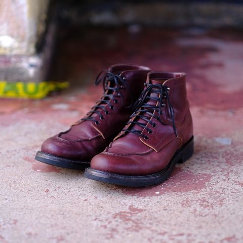 Role Club Townsman Lace Boots in Horween Color 8 Shell Cordovan