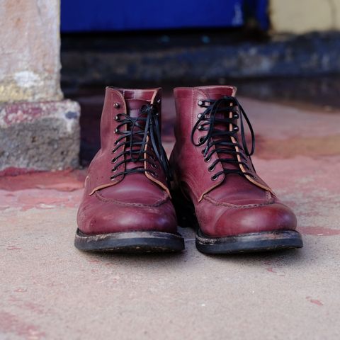 Role Club Townsman Lace Boots in Horween Color 8 Shell Cordovan