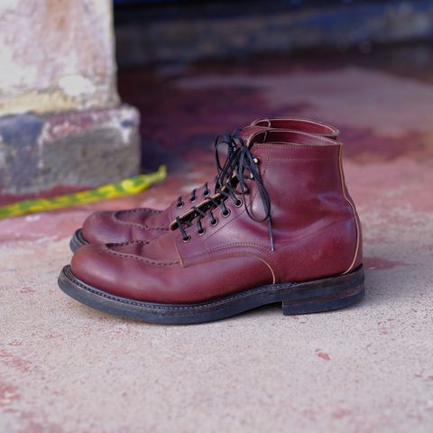 Role Club Townsman Lace Boots in Horween Color 8 Shell Cordovan
