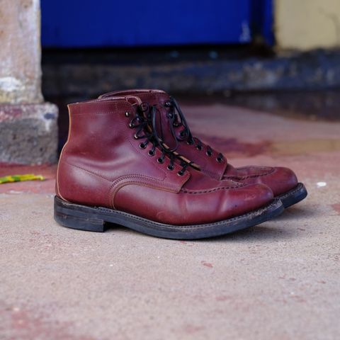 Role Club Townsman Lace Boots in Horween Color 8 Shell Cordovan