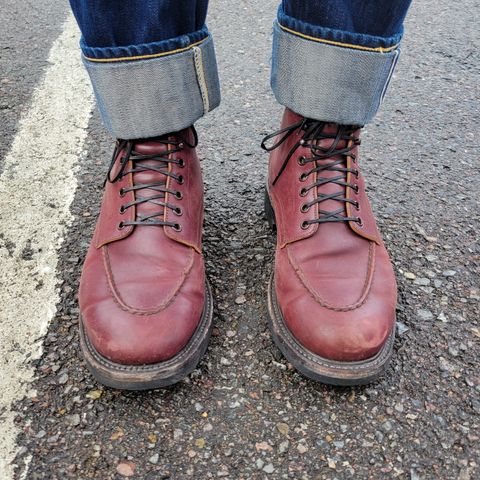 Role Club Townsman Lace Boots in Horween Color 8 Shell Cordovan