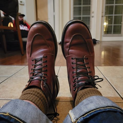 Role Club Townsman Lace Boots in Horween Color 8 Shell Cordovan