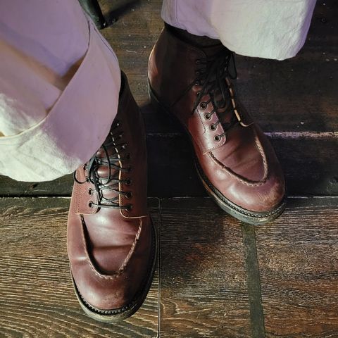 Role Club Townsman Lace Boots in Horween Color 8 Shell Cordovan