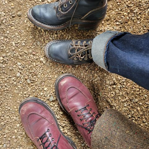 Role Club Townsman Lace Boots in Horween Color 8 Shell Cordovan